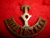 The T/Y/Royal East Kent Yeomanry Brass Shoulder Title Badge, Westlake 262  